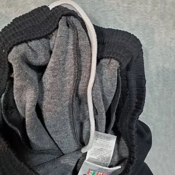 Vtg Adidas Pants Men Medium Black Y2K Track Tapered Ankle Zip Sweat Joggers - Picture 6 of 8